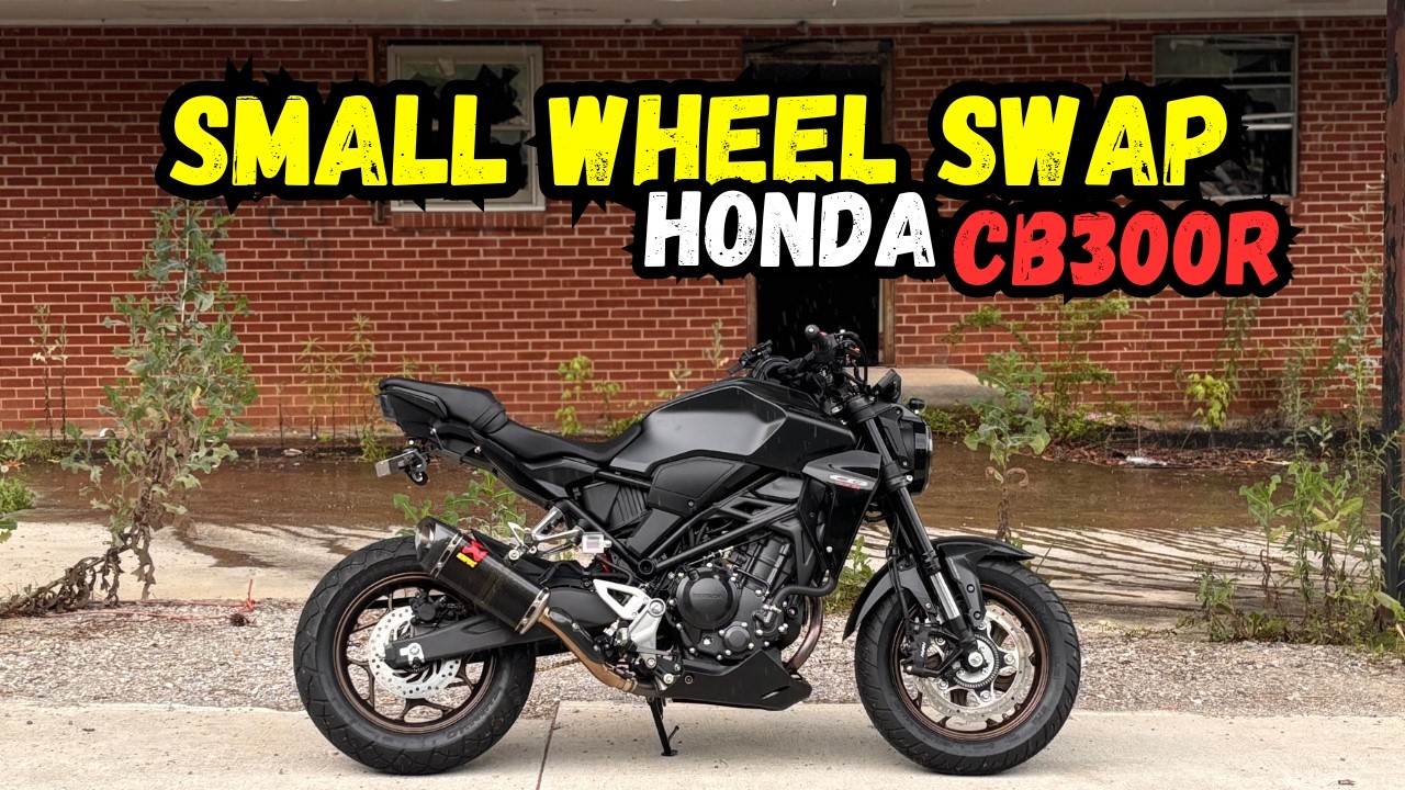 Building My Dream Daily Motorcycle | Honda CB300R Small Wheel Swap