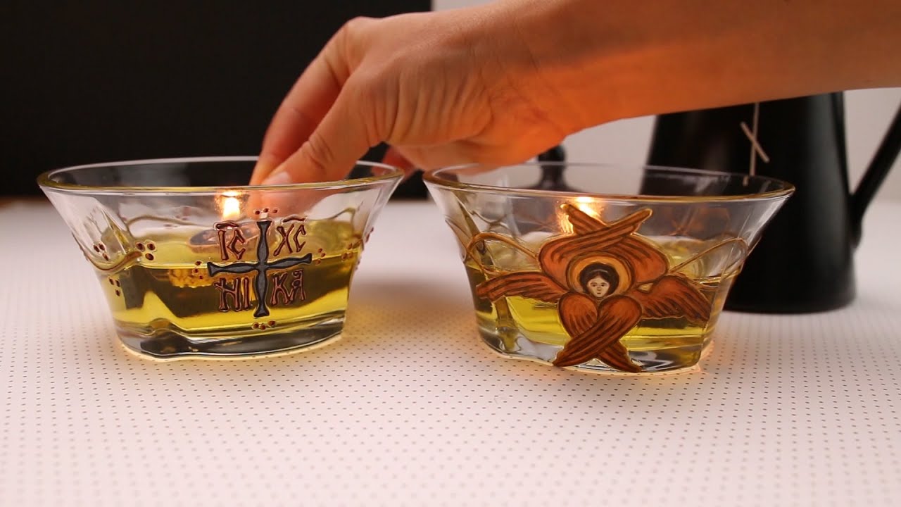 Candele decorate cu motive creștin ortodoxe (ORTHODOX ART)