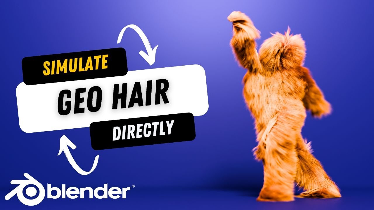 Simulating Geo Hair Was Never So Easy - Hairflow 1.2 Blender Addon is Out