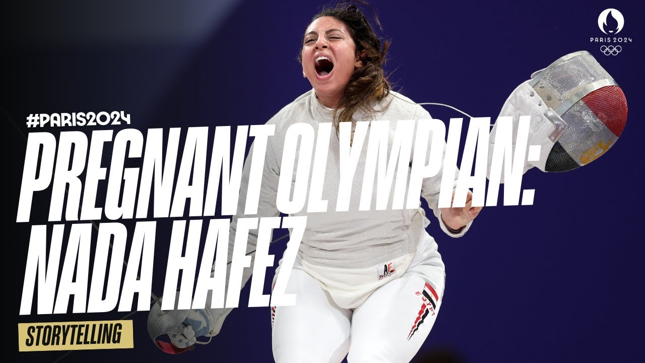Seven months pregnant and unstoppable: Egyptian fencer Nada Hafez takes on the Olympics 🤺🤰🏽