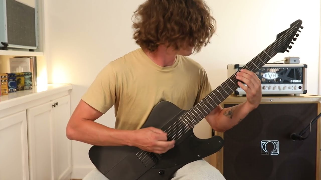 ESP LTD Phoenix-7 Baritone Black Metal