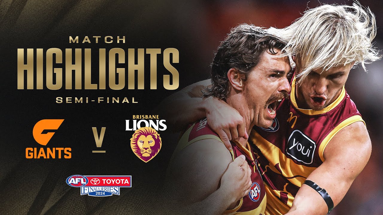 GWS Giants v Brisbane Lions Highlights | Semi Final, 2024 | AFL