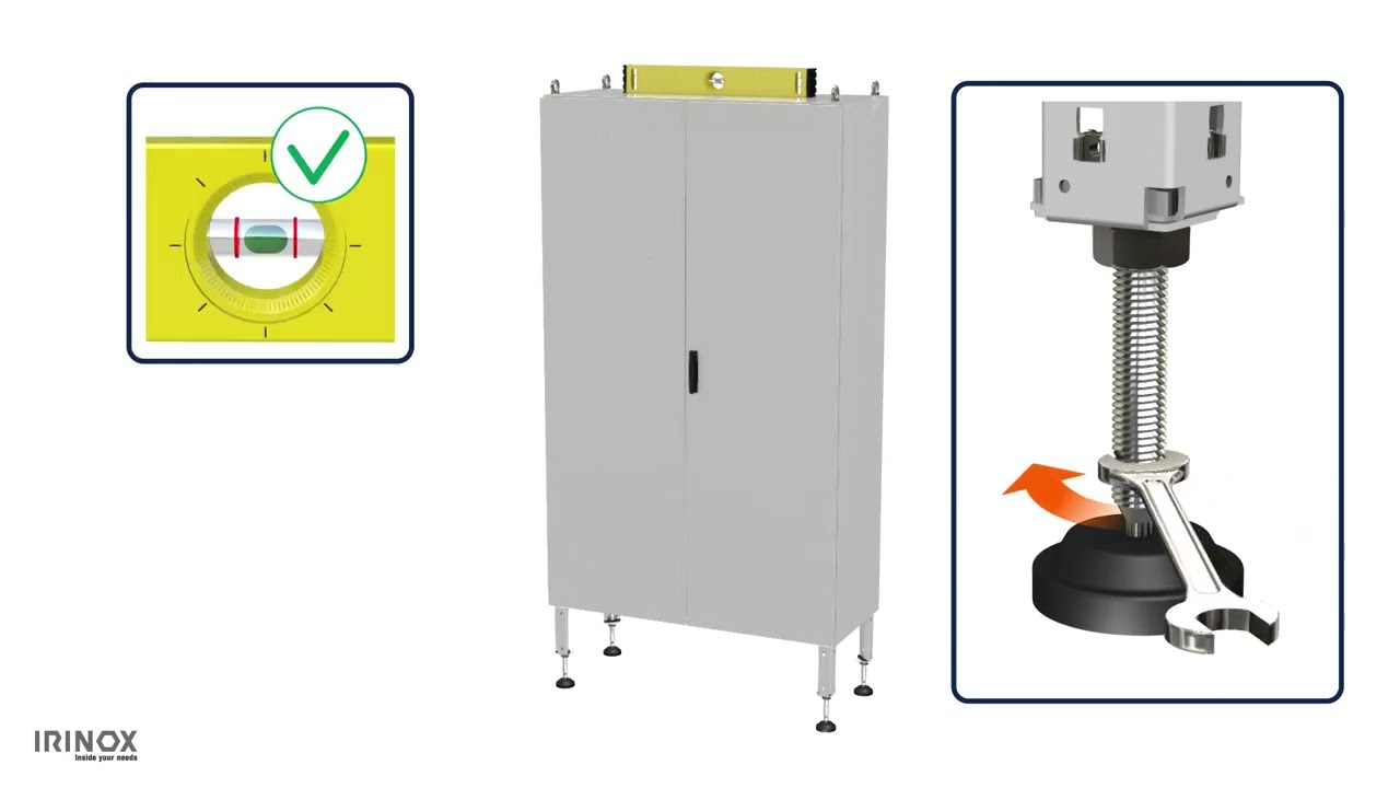 Installazione Piedini regolabili con zoccolo | Installation adjustable feet with plinth