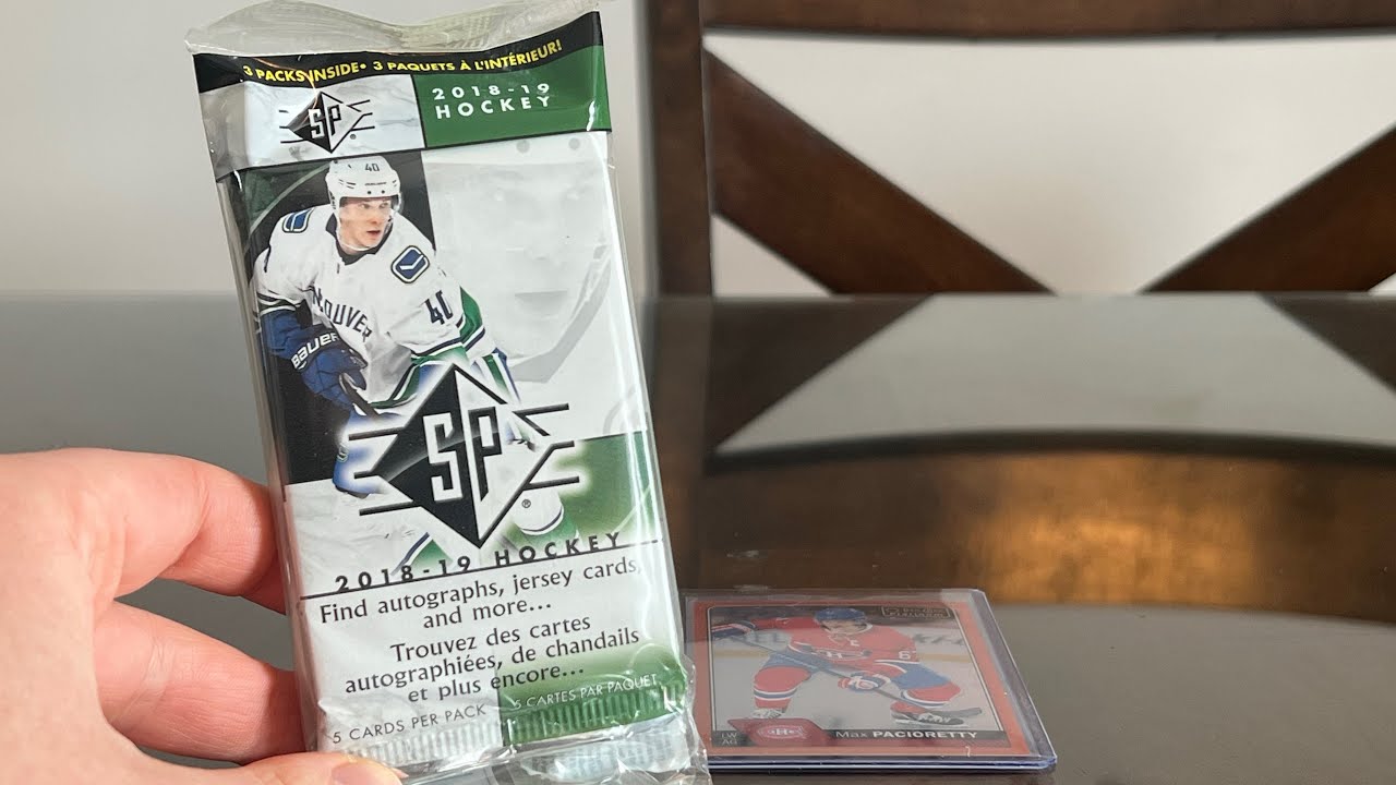 2018-19 Upper Deck SP Hockey Blister Pack 
