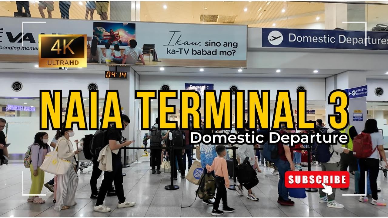 NAIA Terminal 3 Departure Procedure Domestic Going to Gates for Flight