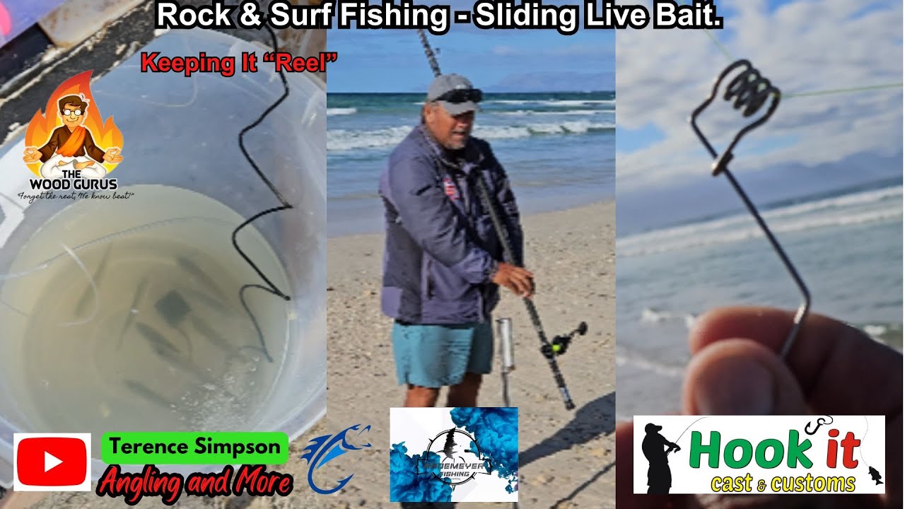 Rock & Surf Fishing - Sliding A Live Bait.