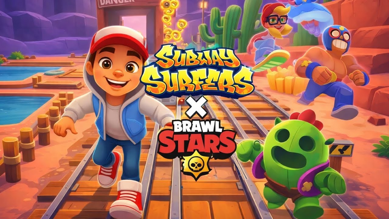 5 Minutes Of Subway Surfers X Brawl Stars | Subway Playz