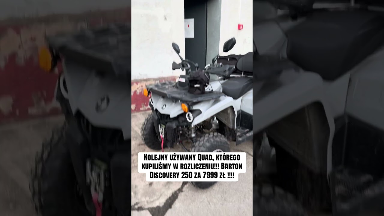 Kolejny używany Quad, kt&oacute;rego kupiliśmy w rozliczeniu!!! Barton Discovery 250 za 7999 zł