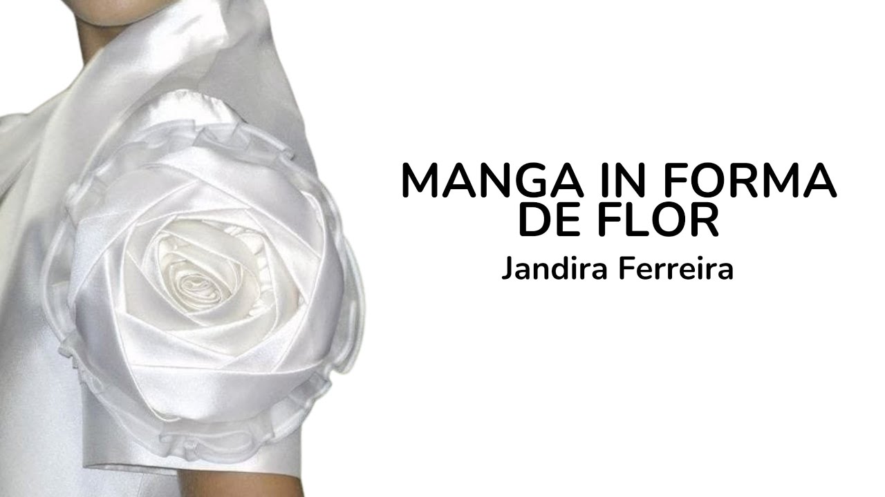 modelagem de manga de blusa in forma de flor drapeada