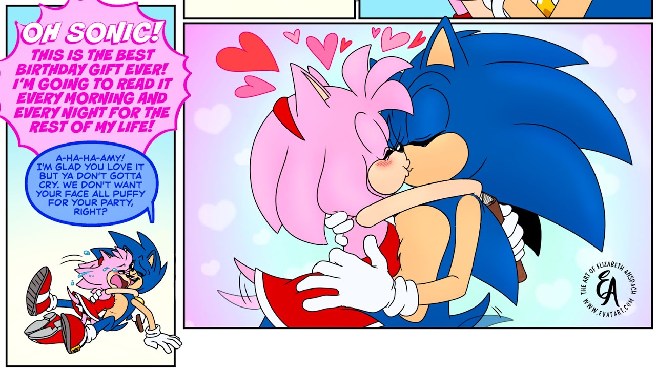 Sonic's Diary - Sonic x Amy (Sonamy) Comic Dub Comp [E-vay]