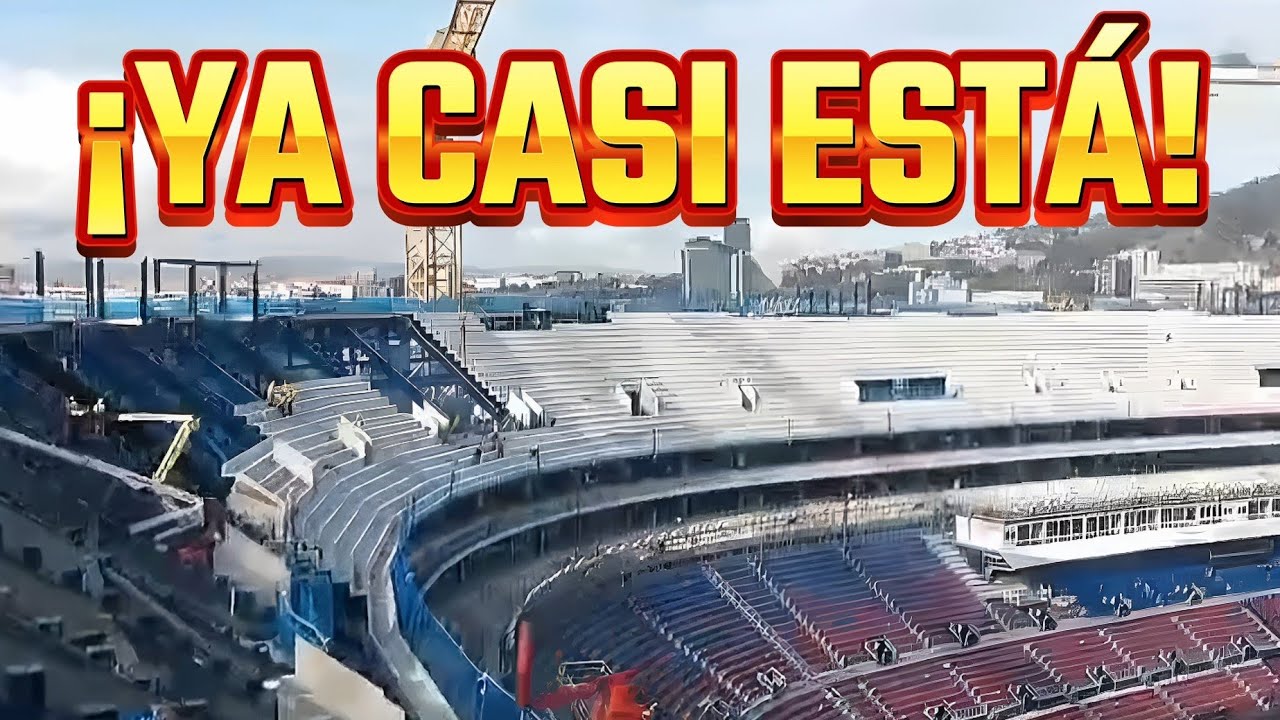 VUELTA COMPLETA al NIVEL 80 del Camp Nou | Así está la tercera gradería.