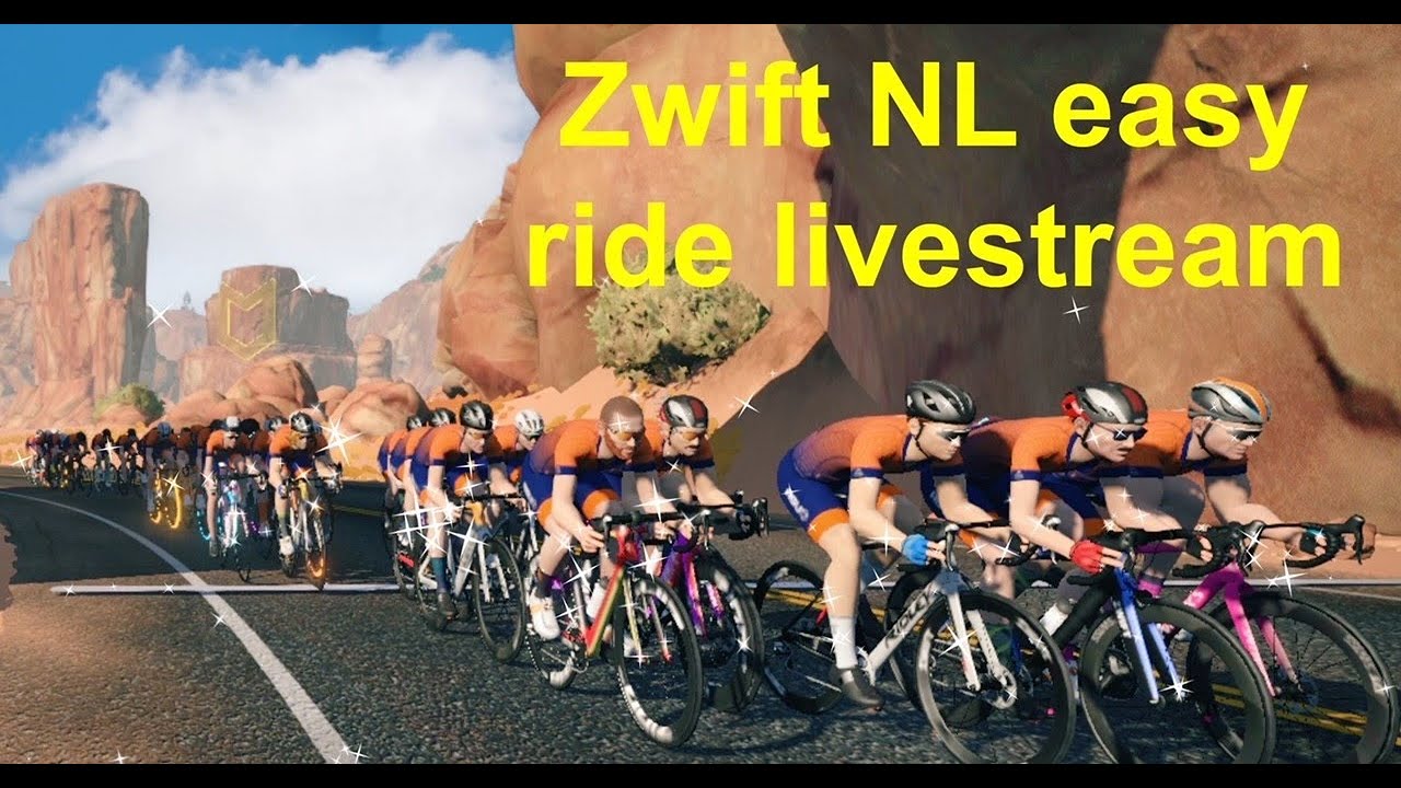 ZWIFT NL EASY ROLL RIDING ON THE REALPLATE REACT TURBOROCKS PARCOURS GREATER LONDEN FLAT  LIVESTREAM