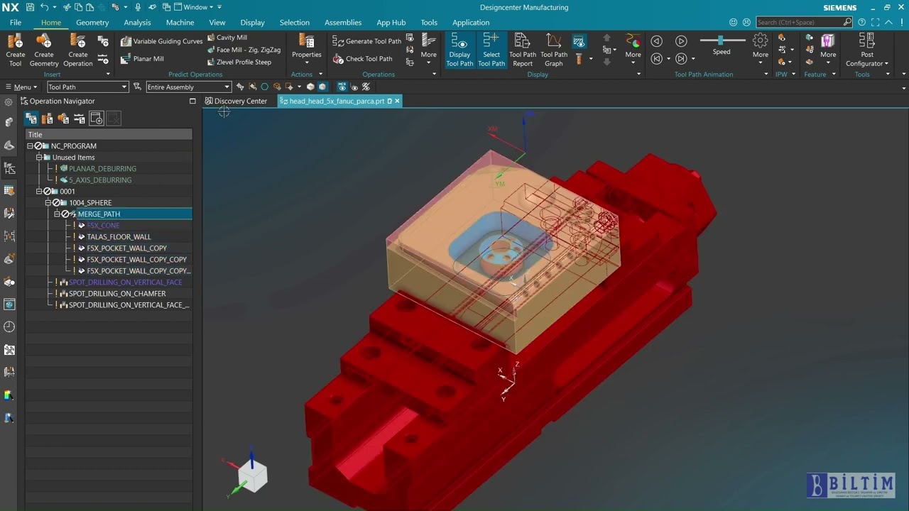 Siemens NX CAM İpuçları - Merge Tool Path Komutu ile CAM Programlarında Takım Yolu Birleştirme