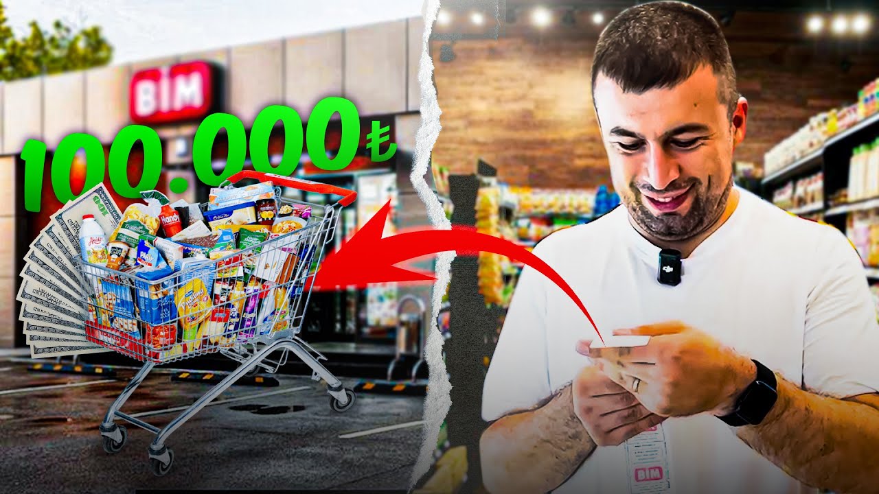 100.000 TL ile BİM Raflarını Boşalttık! | Neler Aldık? #alışveriş