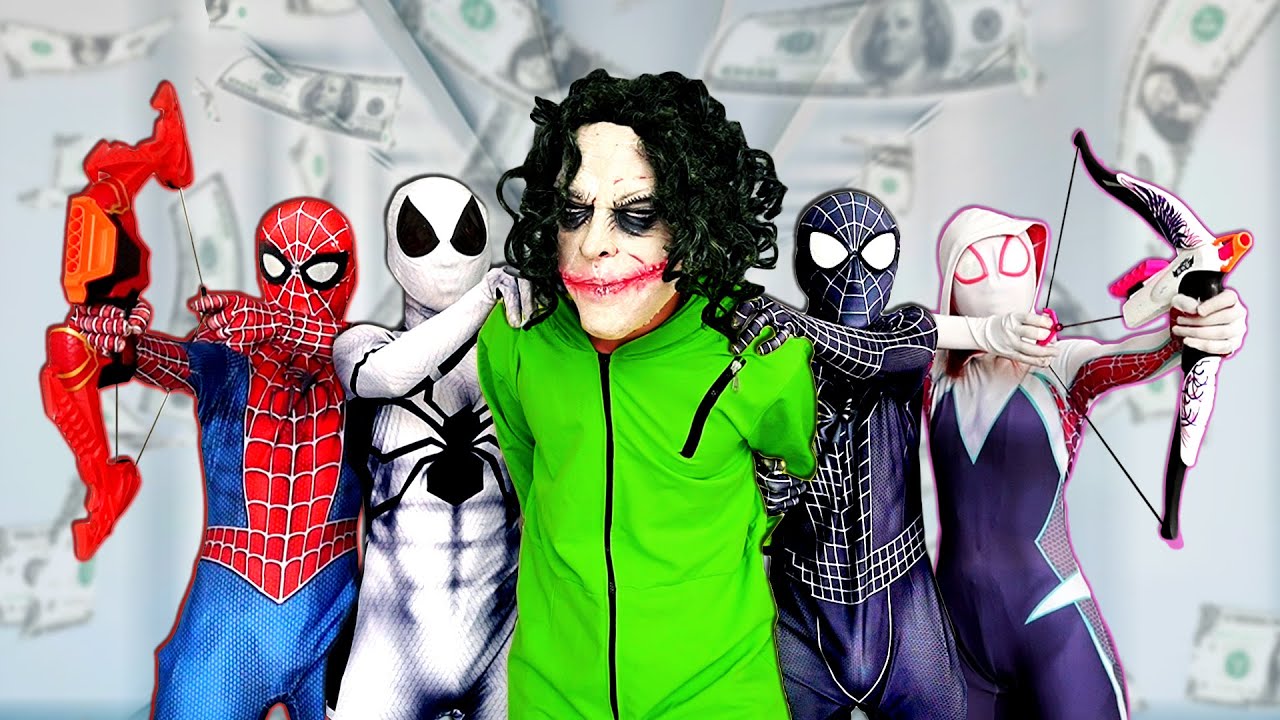TEAM SPIDER-MAN Nerf War vs BAD GUY TEAM || Rescue The Police From JOKER ( Epic Live Action )