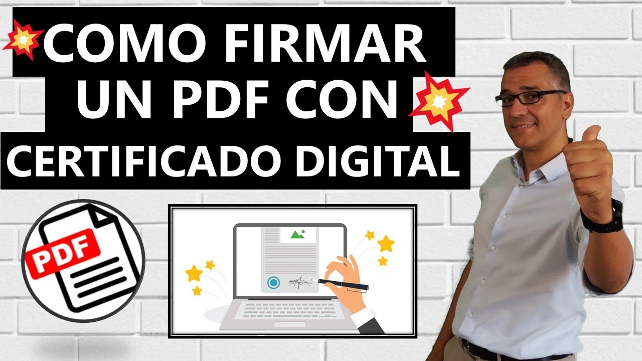 C&oacute;mo firmar un PDF con certificado digital