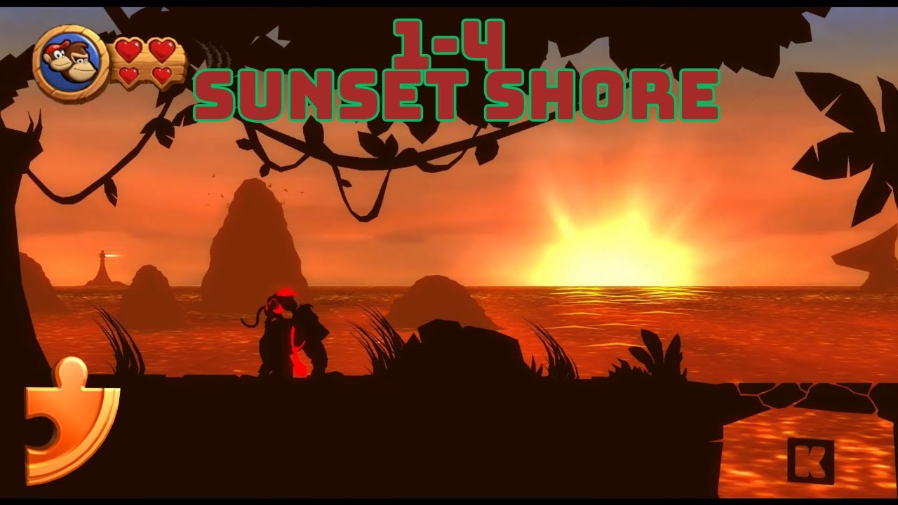 Donkey Kong Country Returns HD: 1-4 All Puzzle Pieces and Letters