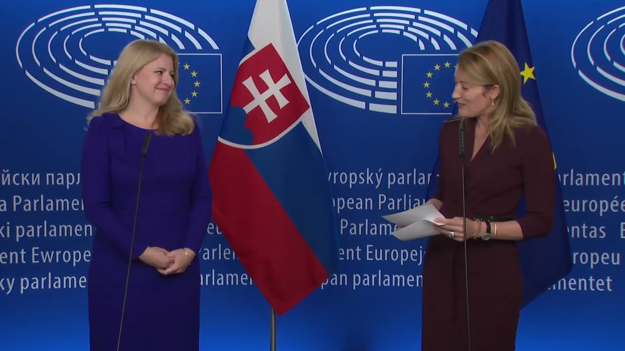 Press Point with the President of Slovakia Zuzana Čaputová - 19th October 2022