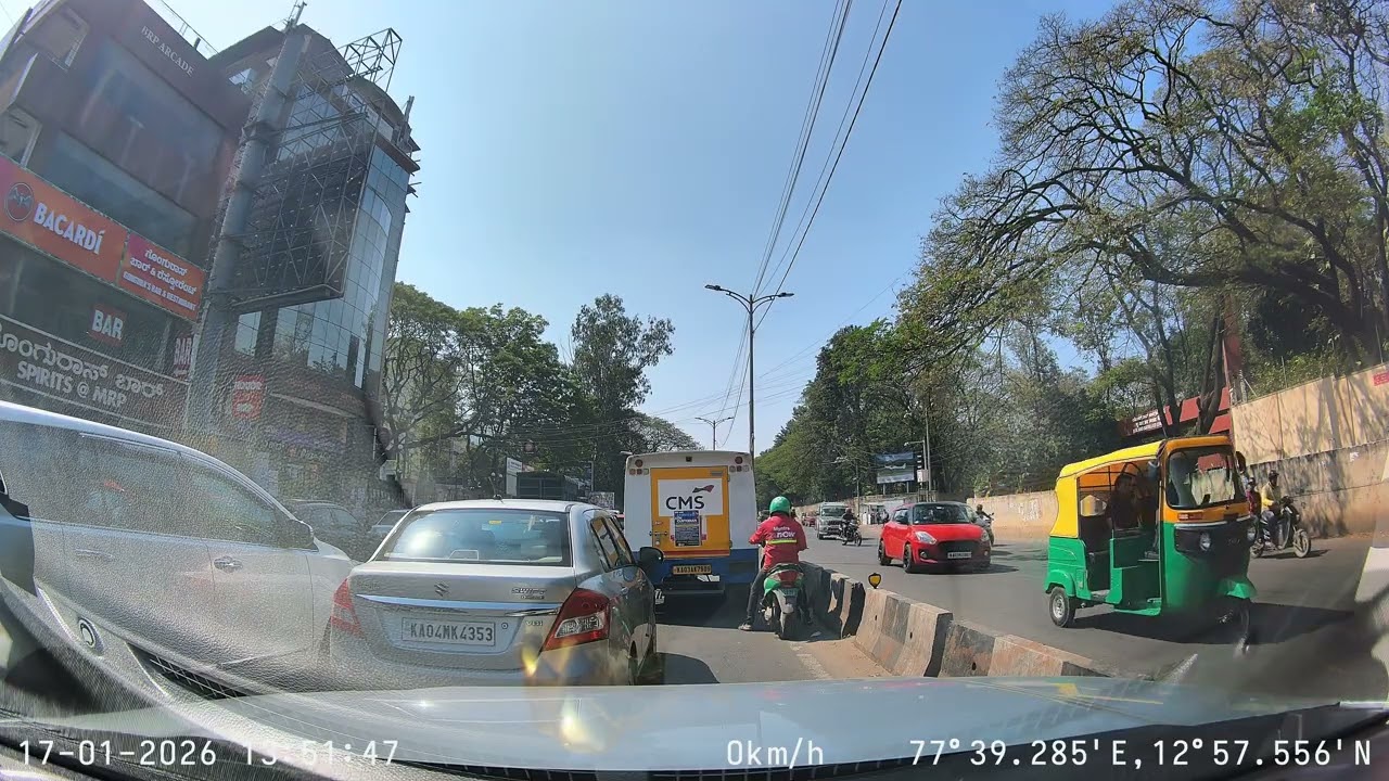 Yemalur → Ashok Nagar → Gandhi Nagar - 17th January 2026