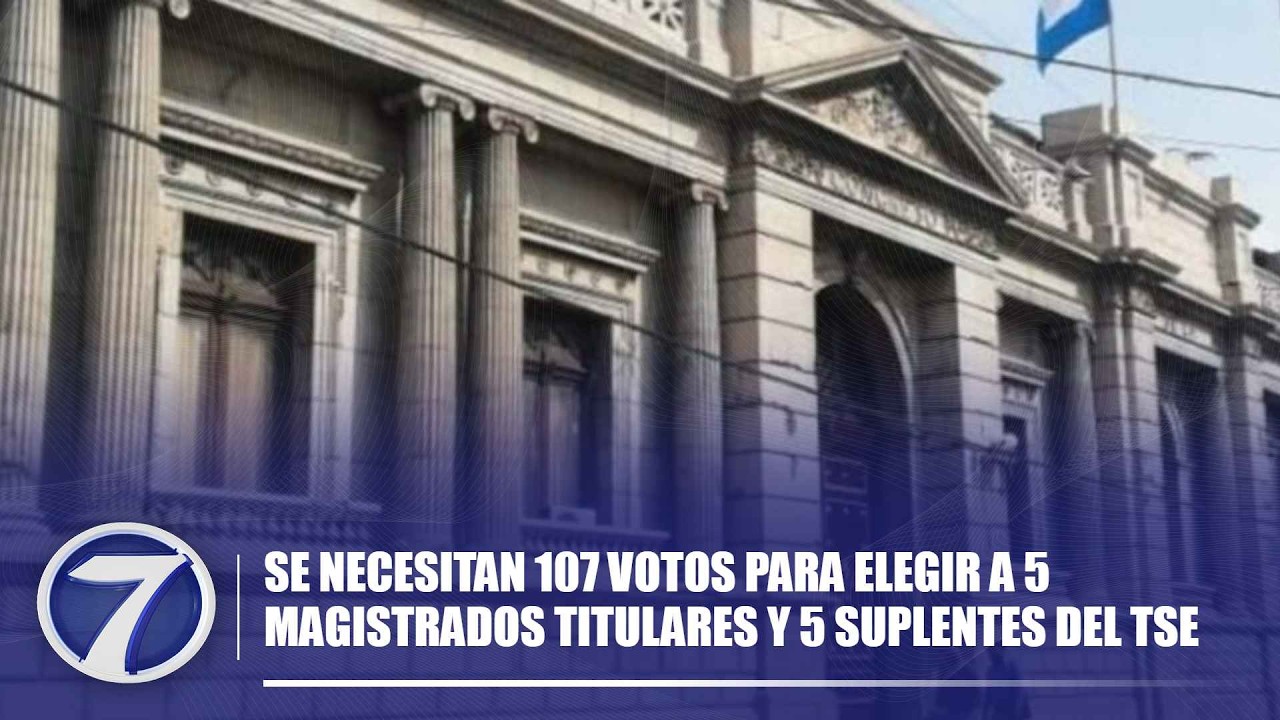 Se necesitan 107 votos para elegir a 5 magistrados titulares y 5 suplentes del TSE