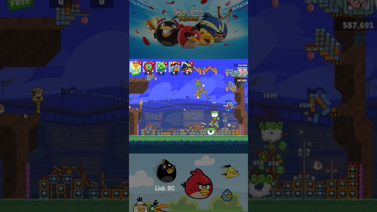 Angry Birds Friends | Liah RC #shorts #liahrc #liahrcgameplay #angrybirds #angrybirdsfriends
