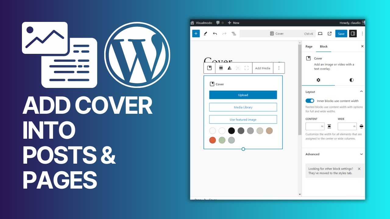 How To Add Cover (Image or Video With Text Overlay) in WordPress Posts & Pages? Tutorial 🖼📸