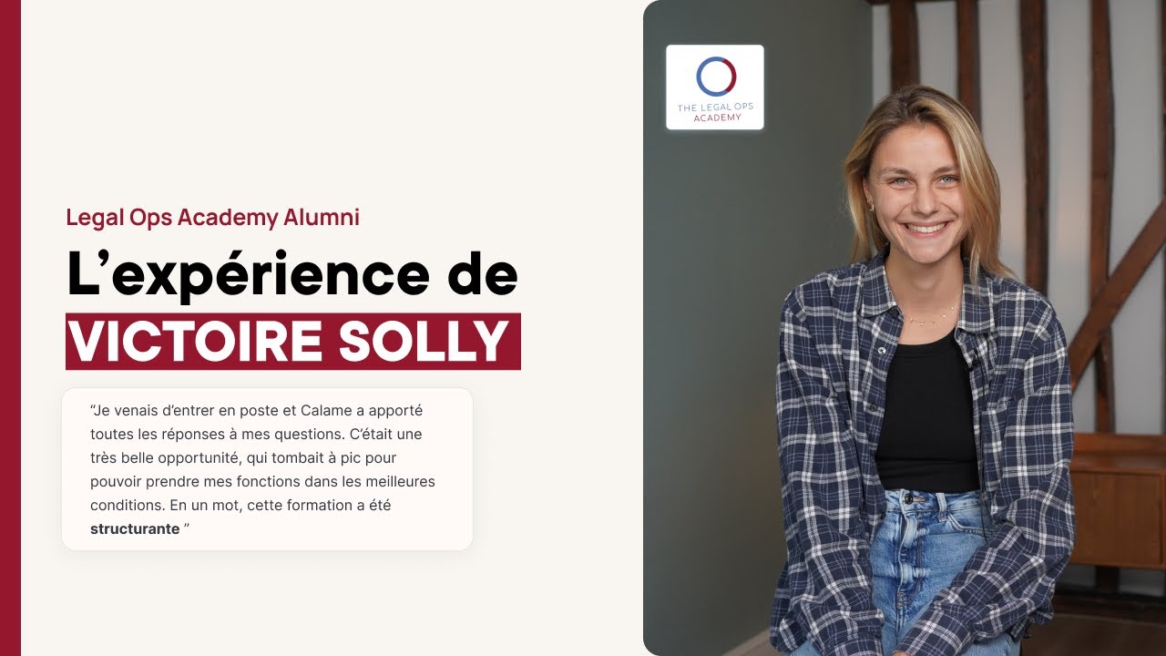 ✨ L'expérience de Victoire Solly au sein de la Legal Ops Academy