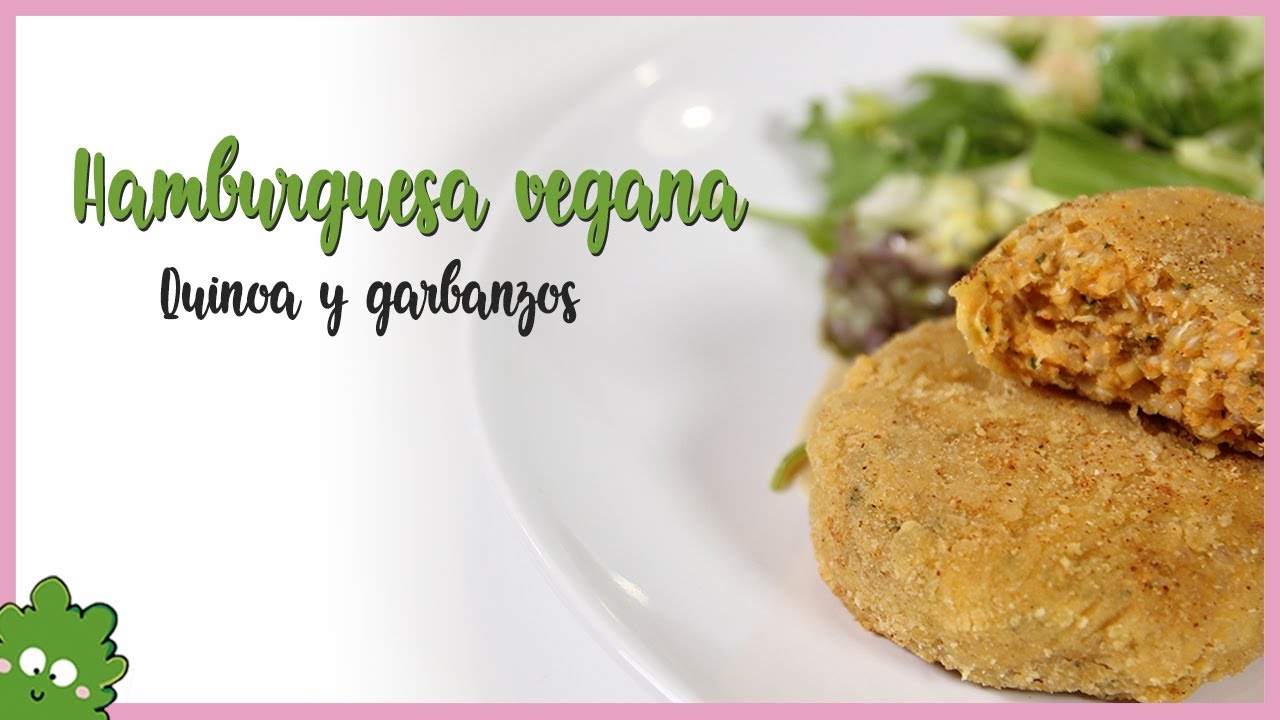 Hamburguesas VEGANAS fáciles [de quinoa y garbanzos]