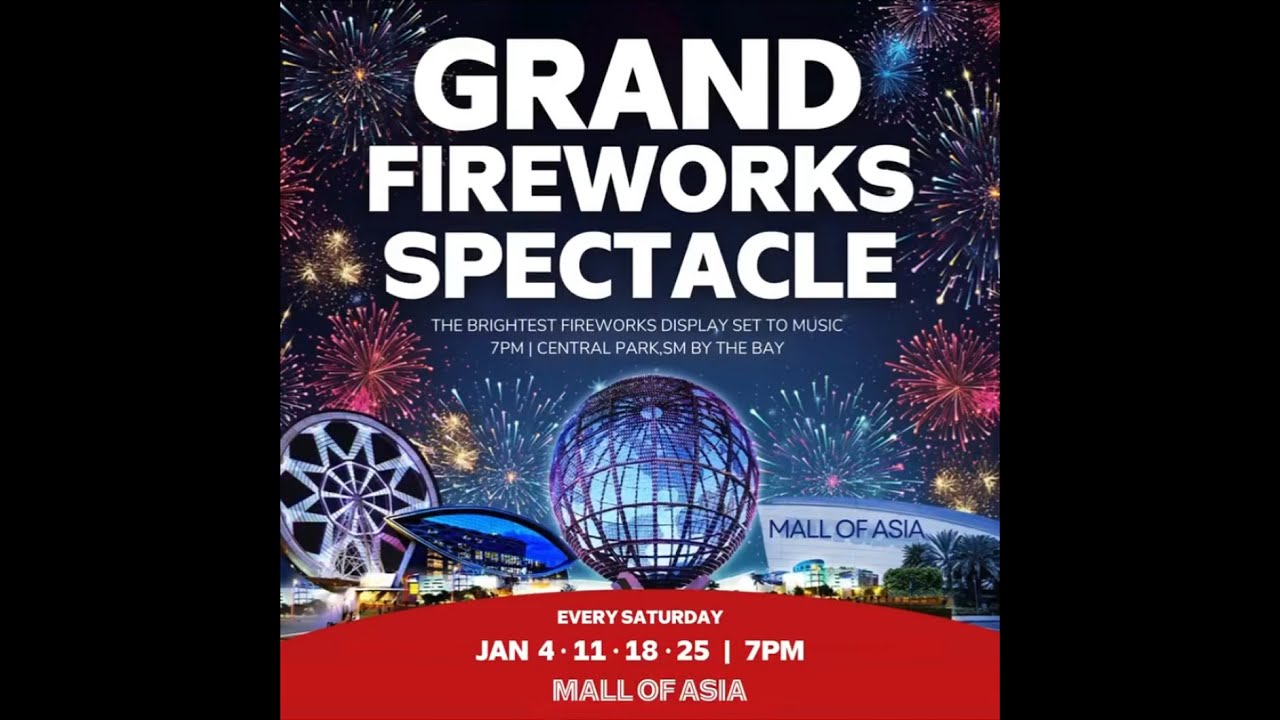 SM MOA Grand Fireworks Spectacle - January 11, 2024