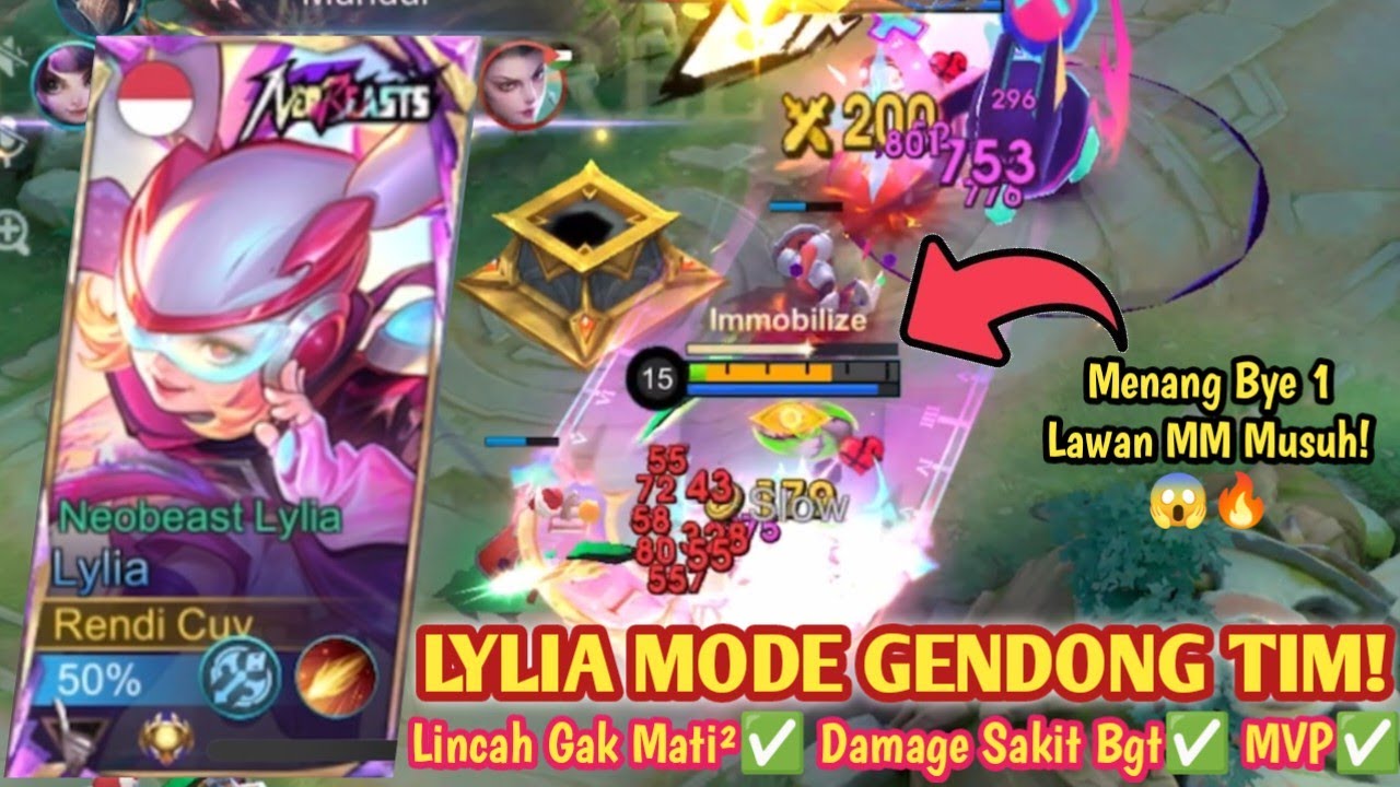 LYLIA GOLDLANE GENDONG 1 TIM! LINCAH GAK MATI² & SAKIT BANGET! BUILD LYLIA TERSAKIT 2026 - MLBB