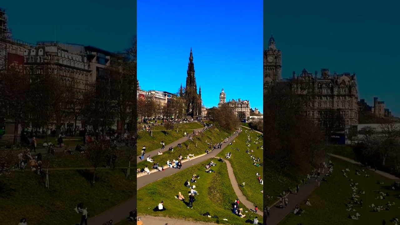 Edinburgh Princes Street Gardens today looking absolutely stunning 😍 #youtubeshorts  #visitscotland