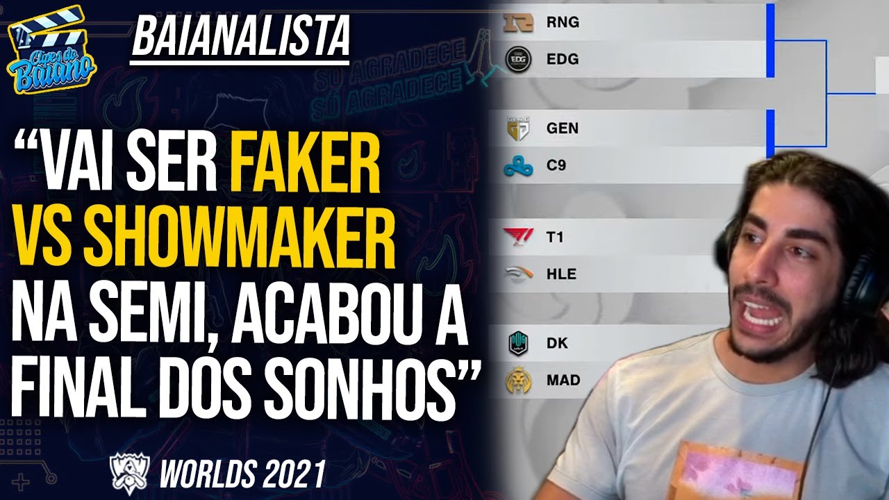 BAIANO REAGINDO AO SORTEIO DOS PLAYOFFS DO WORLDS COM O ESA | Baianalista Worlds
