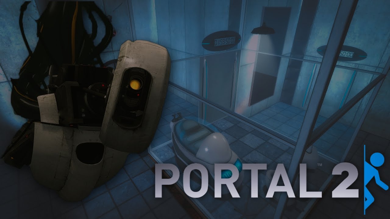 Playing Portal 2 for the first time!