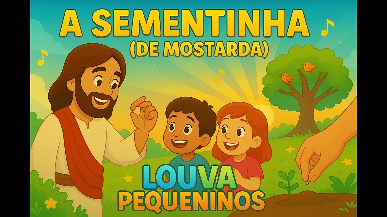 A Sementinha (de Mostarda) — Parábola de Jesus | Louva Pequeninos - Musica cristã Imfantil