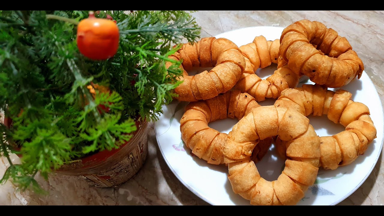 Aloo Stuffed Crispy Ring Samosa Street Food Style Recipes