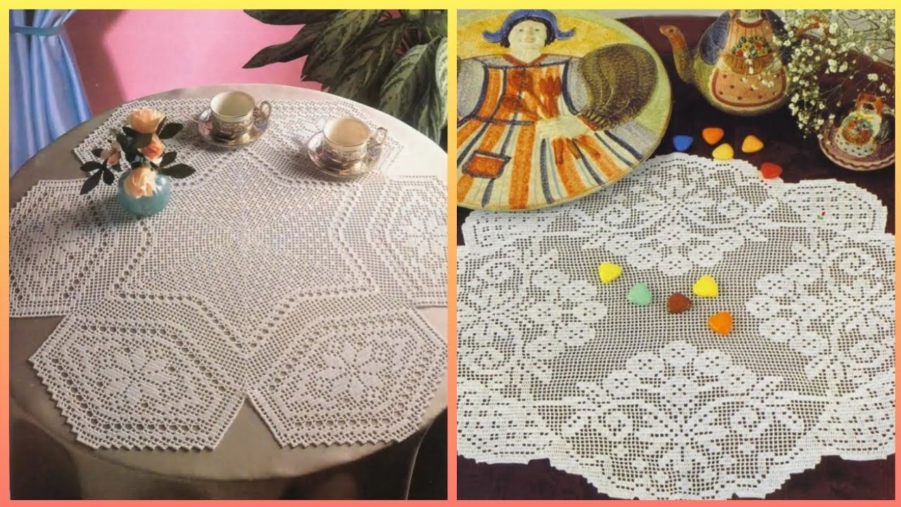 Fantastic filled Crochet round topper table placemats ideas #crochet #handmade #trending 