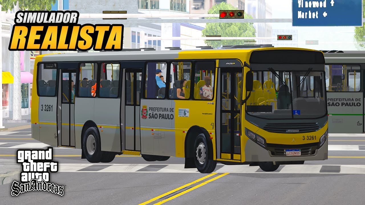 SIMULADOR de ÔNIBUS REALISTA no GTA San Andreas