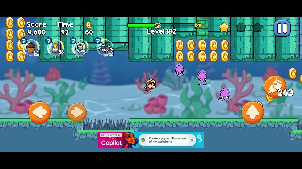 Leo's adventure jungle escape -Level 182-Game video #gamedevelopment #gamedevblog #gaming 