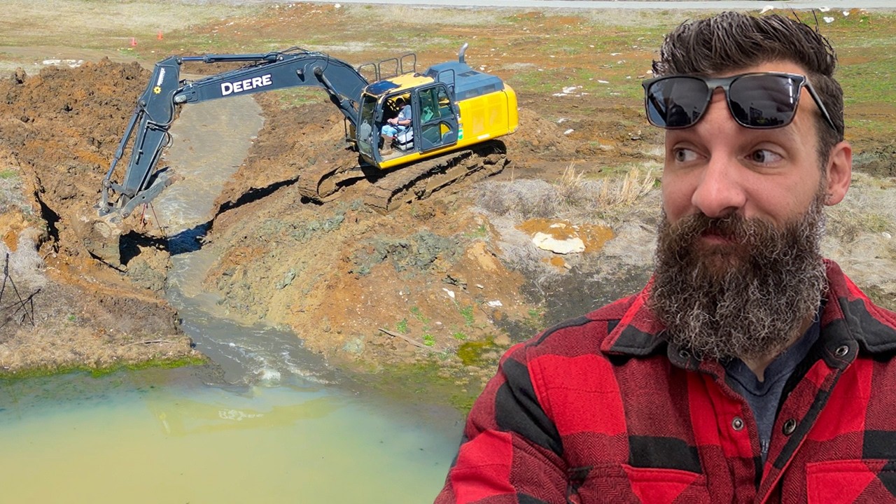 Draining The Pond, Saving The Turtles, And Breaking The Dozer (Again)
