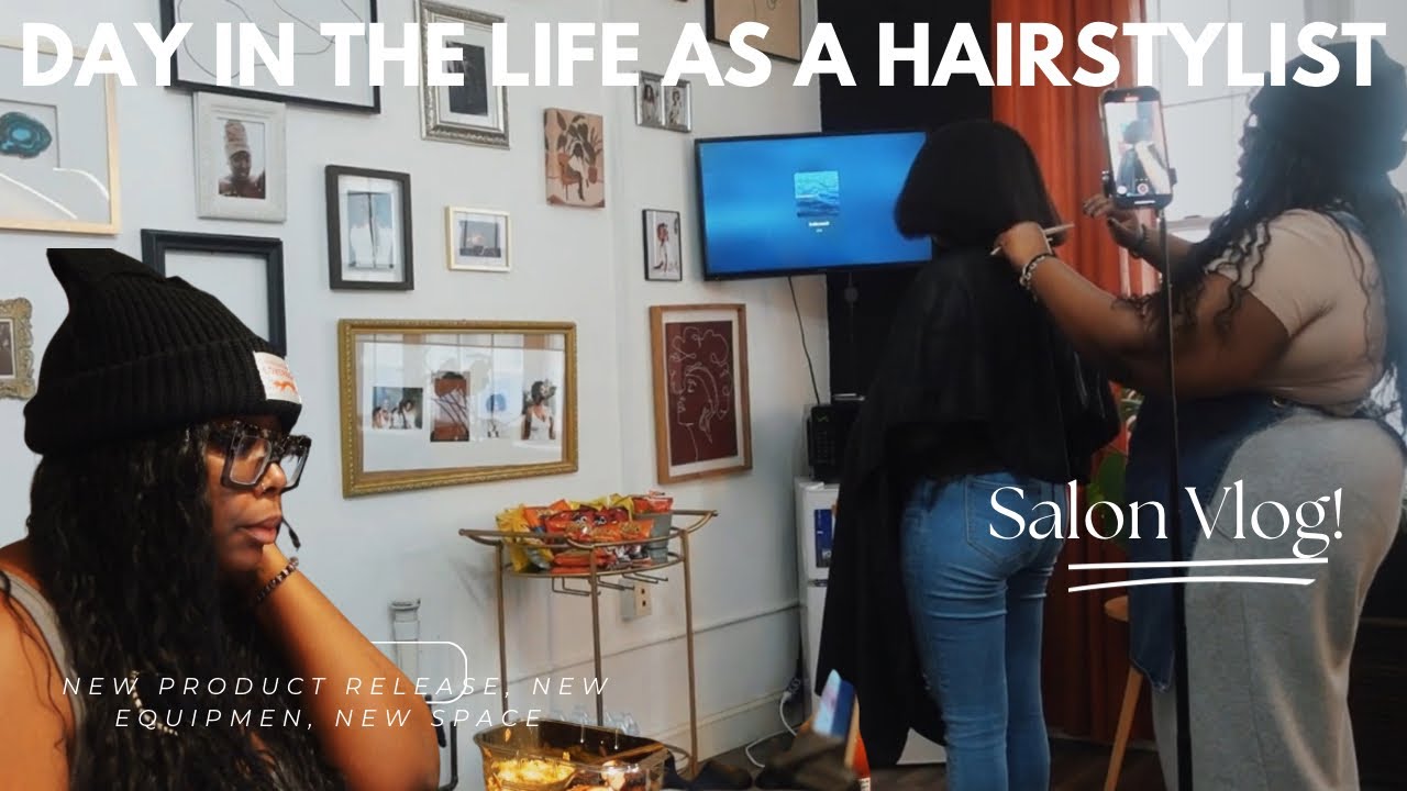 BTS working, new hair product 👀 + new salon equipment 🎉 | Salon Vlog