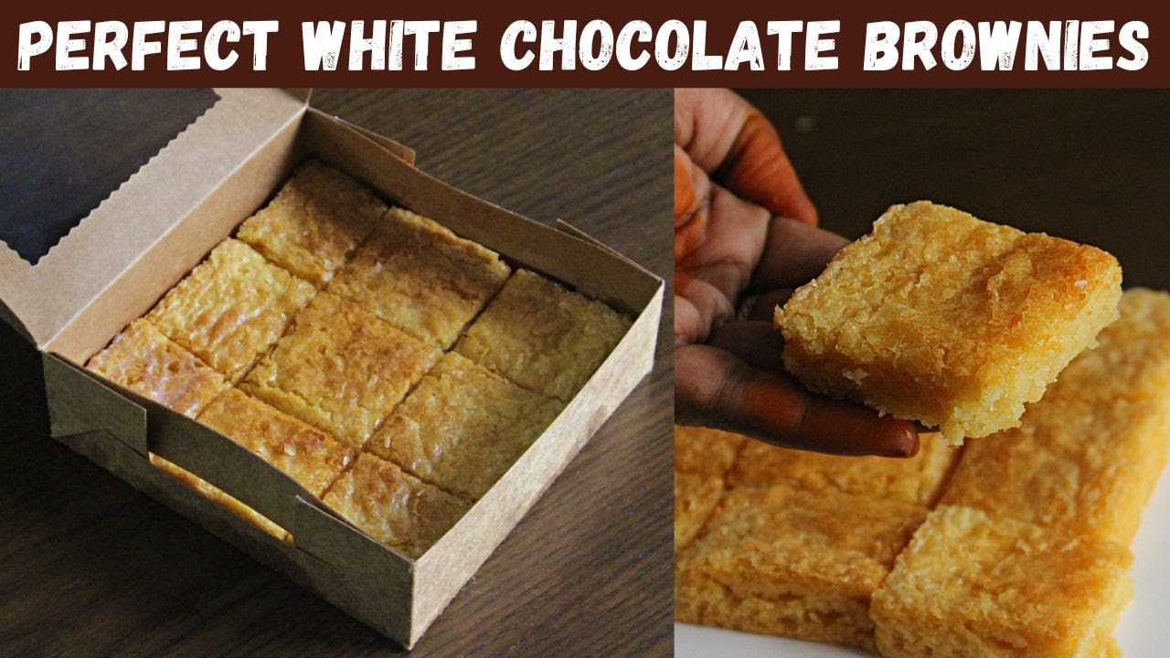 Homemade white chocolate brownies | Using oil | தமிழ் | With English subtitles