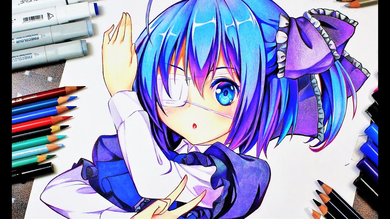 Drawing -Rikka Takanashi | Step By Step ((小鳥遊(たかなし) 六花(りっか)