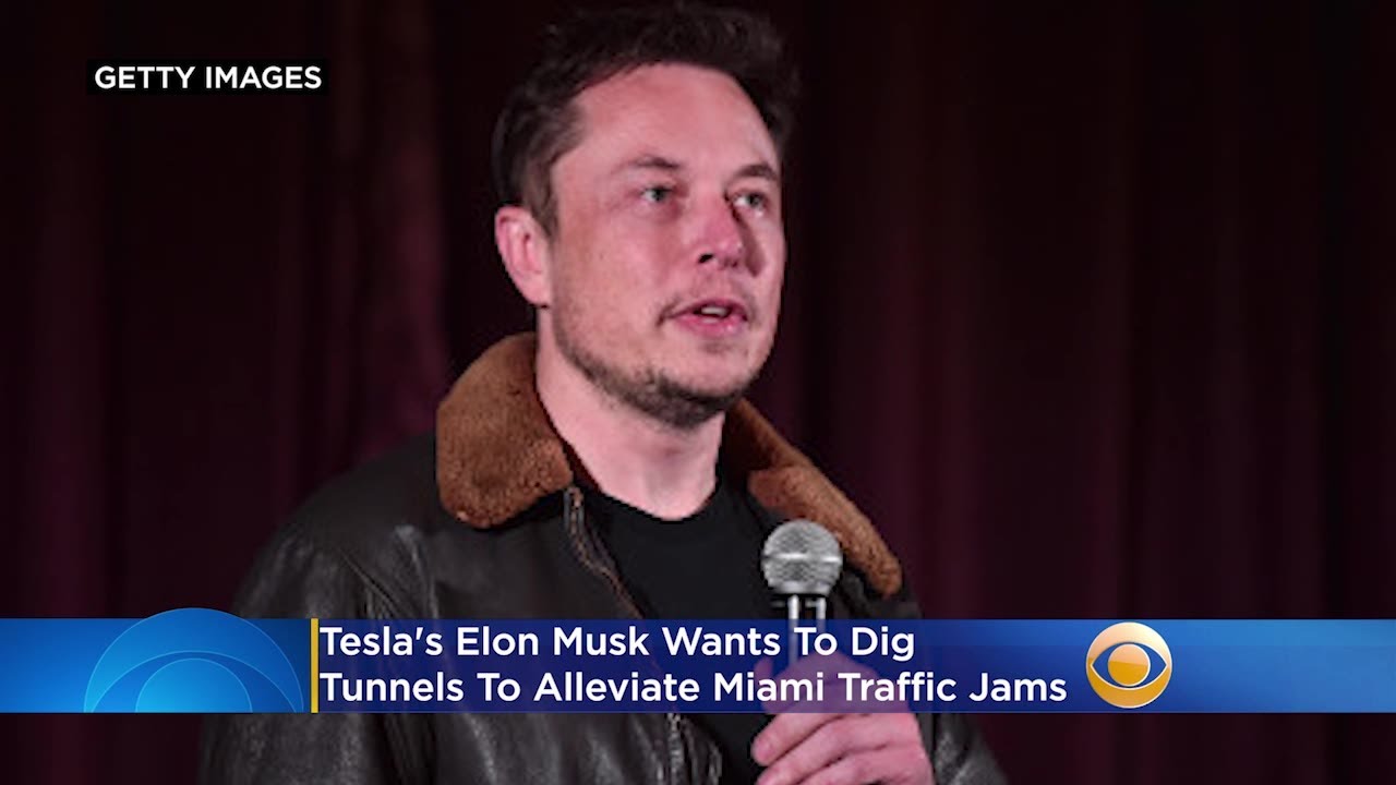 Tesla's Elon Musk Wants To Dig Tunnels To Alleviate Miami Traffic Jams