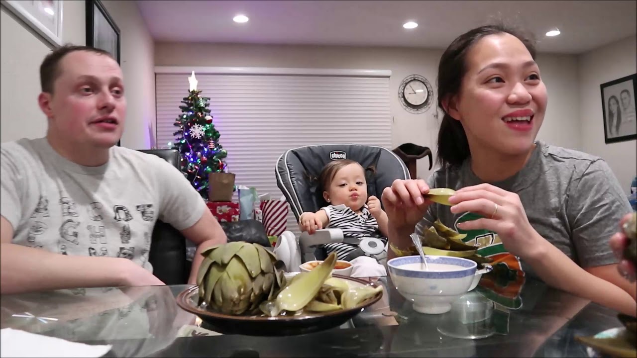 Vlog 439 ll Ăn B&ocirc;ng A Ti S&ocirc; Chấm S&ocirc; C&ocirc; La Tan Chảy V&agrave; Dầu Dấm Của B&agrave; 2