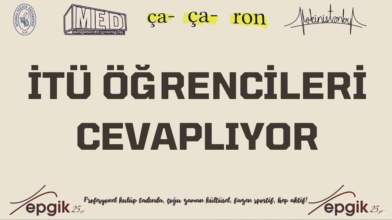 İTÜ MAKİNA MÜHENDİSLİĞİNDEN 4 ÖĞRENCİ 1 MEZUN SORULARI CEVAPLIYOR