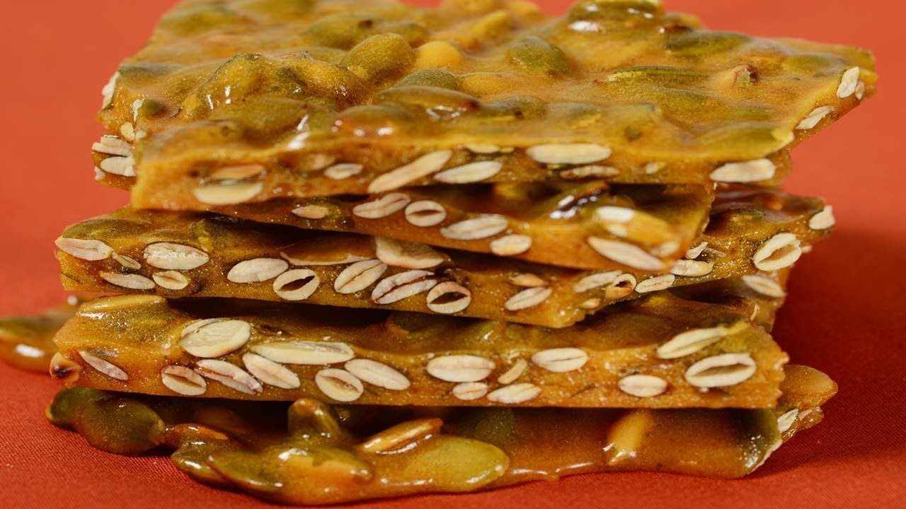 Pumpkin Seed Brittle Recipe Demonstration - Joyofbaking.com