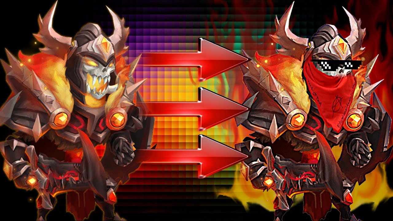Castle Clash Double Evolving Skull Knight