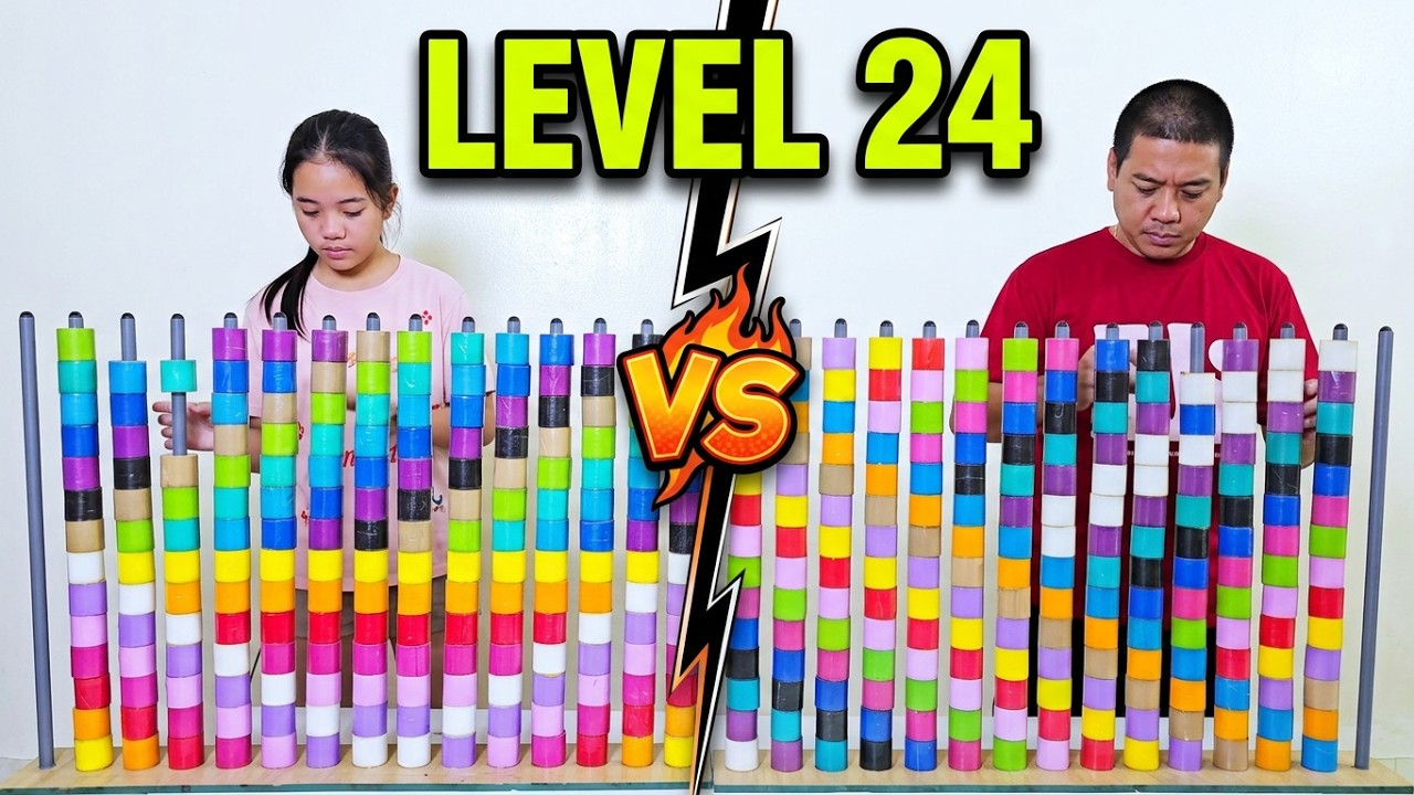 Family Games | color Roll  Sorting Challenge Fun Brain Training Game ☆ level 24