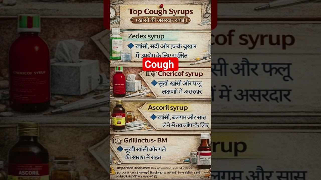Cough syrup all types medicine 