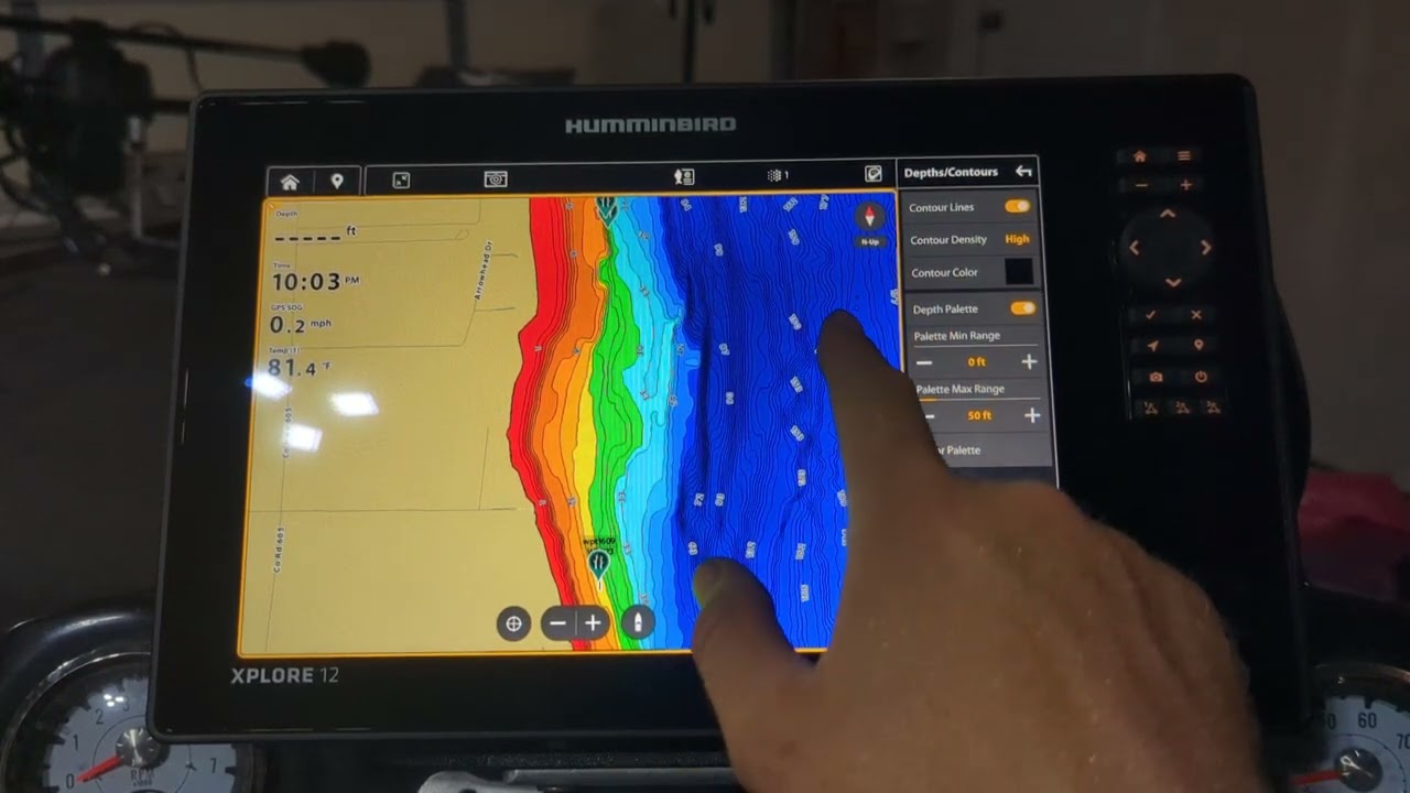 Humminbird Xplore - Depths and Contours
